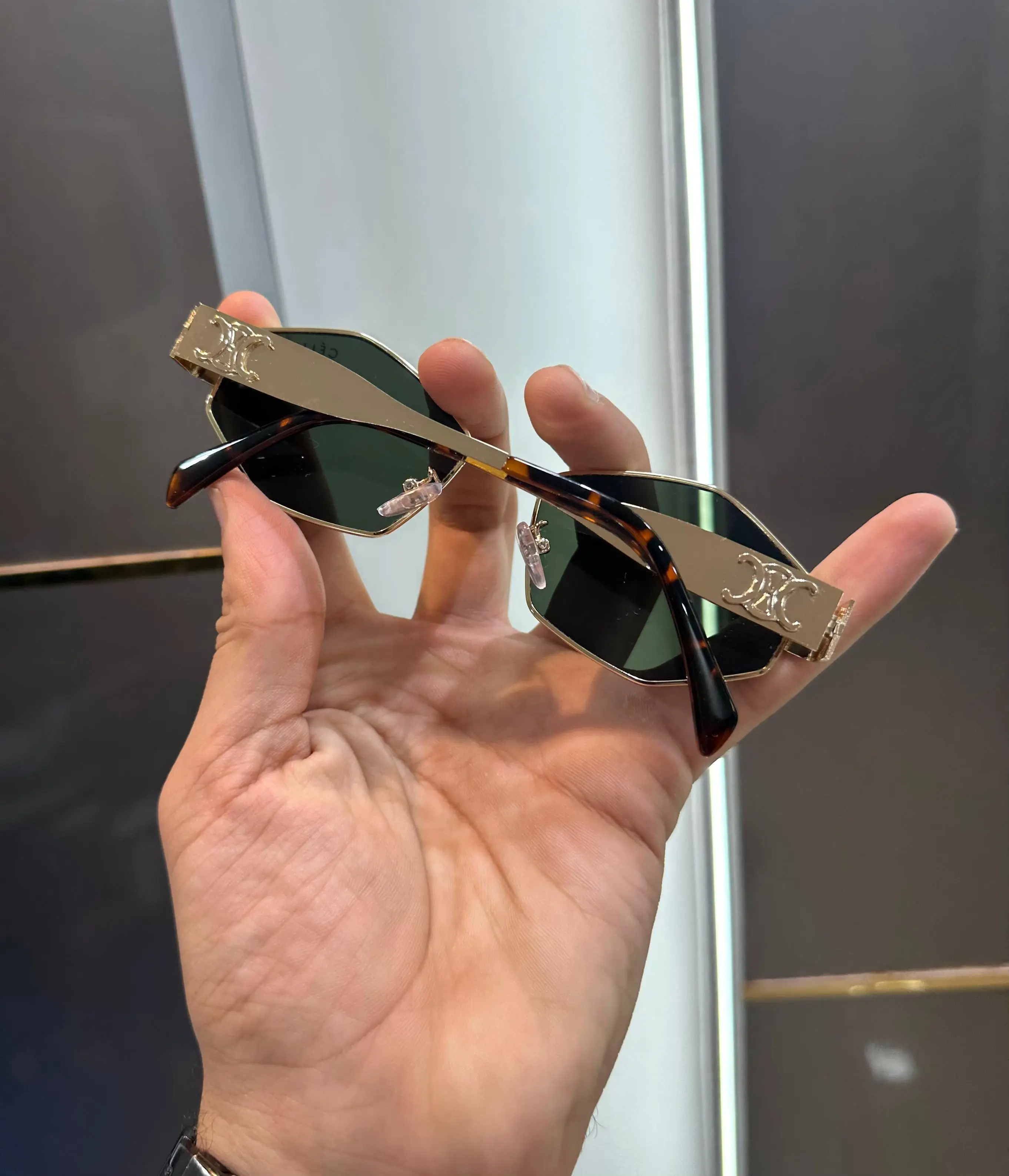 Celine Gold Tiger Green Designer Premium Shade 598