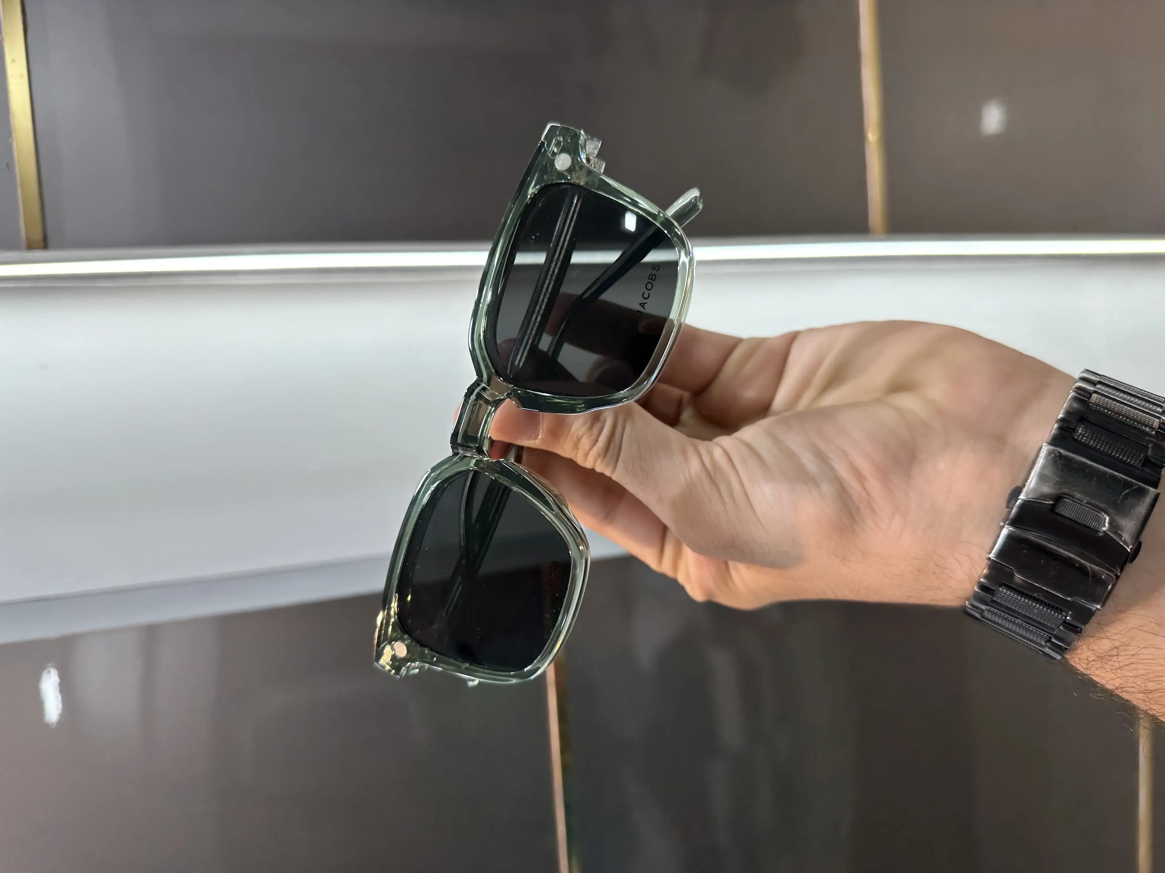 Marc Jacobs Aqua Glasses With Shade Attachment 8191