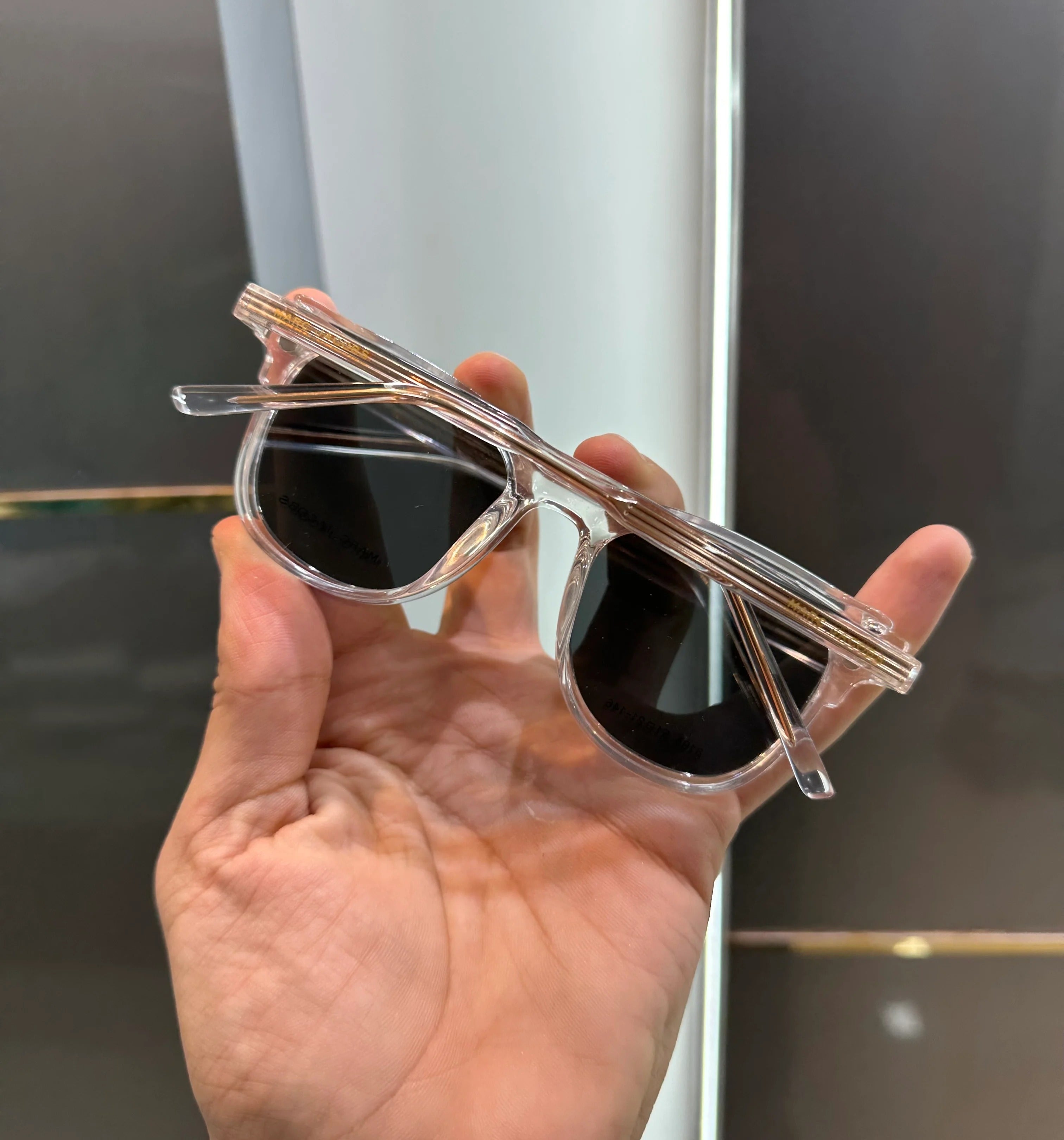 Marc Jacobs Cream Glasses With Shade Attachment 8192