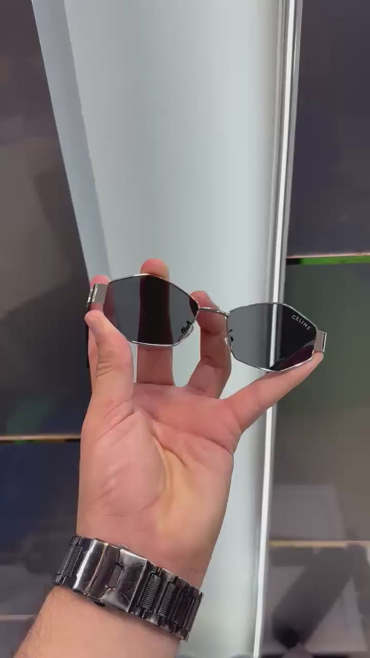 Celine Silver With Black Designer Premium Shade 598