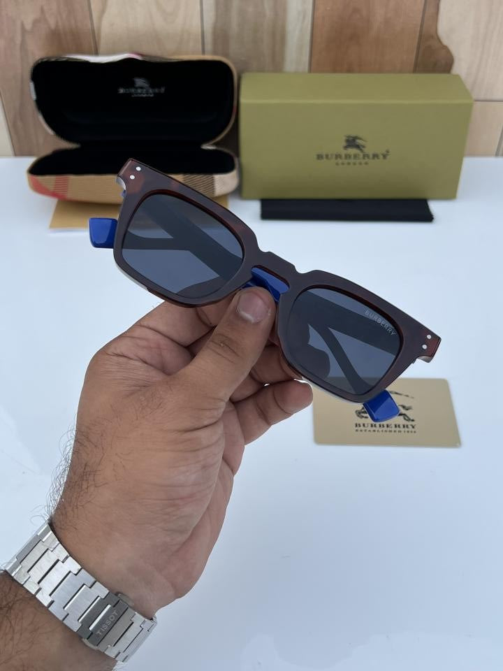 Burberry Brown Blue  Luxury Shade With Original Packing